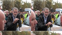 Foto gabungan menunjukkan Raja Spanyol Felipe mencoba berbicara kepada orang-orang selama kunjungannya ke daerah-daerah yang terkena dampak banjir di Paiporta, dekat Valencia, Spanyol, Minggu (3/11/2024). (REUTERS/David Melero)