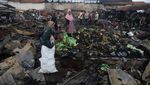 Potret Pasar Karanggede di Boyolali Ludes Terbakar