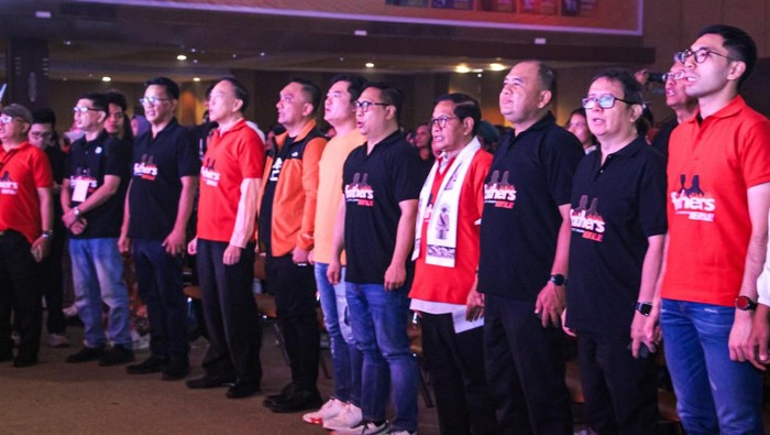 Relawan Fathers dukung Pramono-Rano. (dok. istimewa).