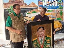 Naufal Abshar Bikin Lukisan Spesial untuk SBY