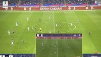 Denny Caknan bahagia namanya bisa muncul di pertandingan Liga Spanyol antara Barcelona vs Espanyol, Minggu (3/11). Nama dan fotonya terpampang di papan reklame karena dipromosikan oleh Spotify. Foto: Instagram denny_caknan
