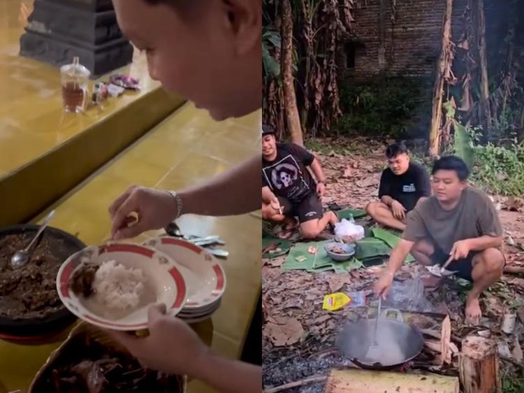 Seru! Aksi Denny Caknan Goreng Ikan Kali dan Makan di Rumah Soimah