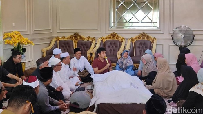 Suasana rumah duka Ustaz Solihin Hasibuan.