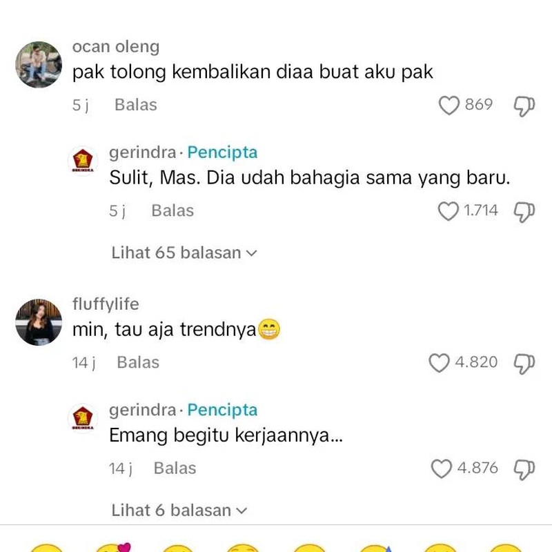 Balasan Admin Gerindra