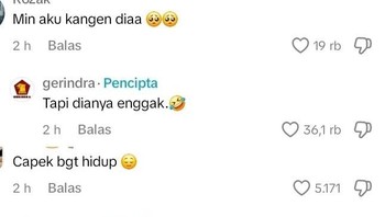 Balasan curhat kangen...Foto: X.com