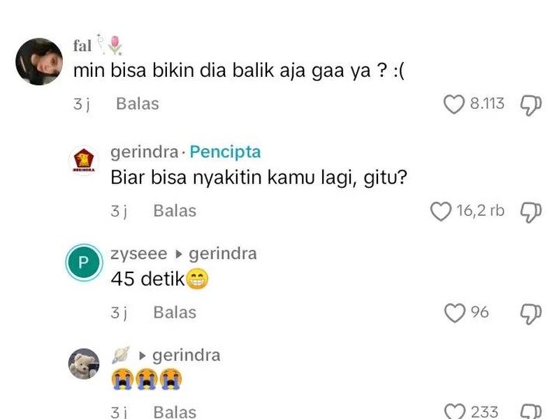 Balasan Admin Gerindra