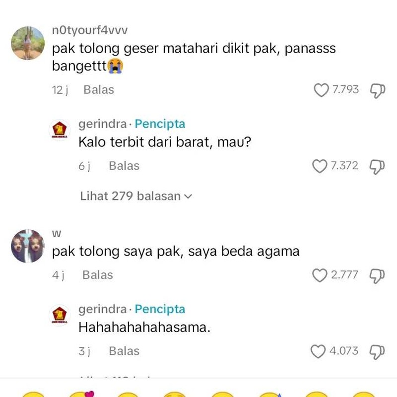 Balasan Admin Gerindra