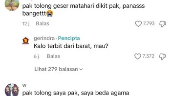 Minta geser Matahari... balasannya bikin takut. Foto: X.com