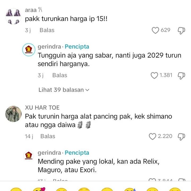 Balasan Admin Gerindra