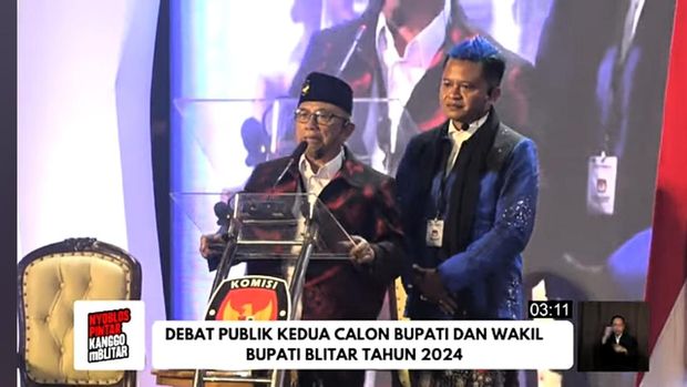 Debat kedua Pilbup Blitar.