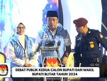Debat Kedua Pilbup Blitar Dihentikan, Diduga gegara Paslon Bawa Contekan
