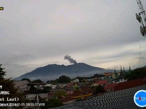 Gunung Marapi Kembali Erupsi Pagi Ini, Semburkan Abu 300 Meter