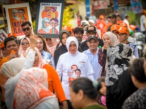 Indira Blusukan ke Tamalate Makassar, Warga Teriak Teruskan Kebaikan