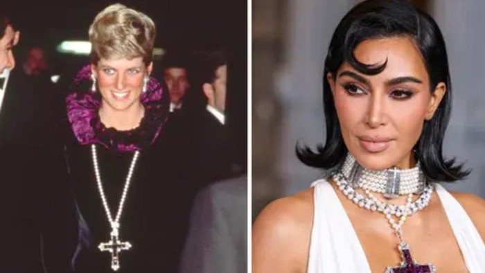 Kalung salib Putri Diana yang dibeli Kim Kardashian