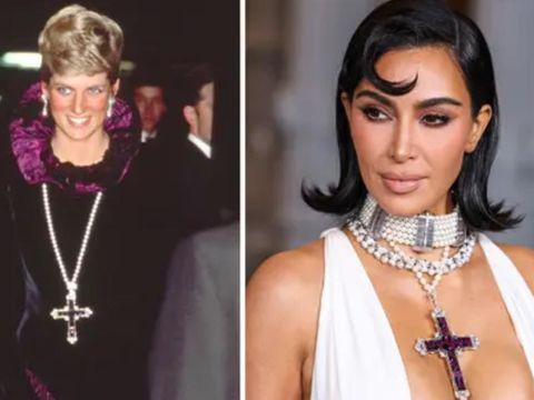Kalung salib Putri Diana yang dibeli Kim Kardashian