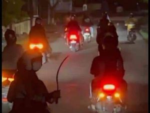 Konvoi Geng Motor Bawa Sajam di Klaten Viral, 2 Orang Diamankan