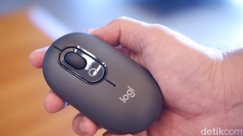 Action Keys: Dua Action Keys yang dapat diprogram melalui aplikasi Logi Options+. Multi-Device Pairing: Hubungkan hingga tiga perangkat. Foto: Adi Fida Rahman/detikINET