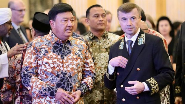 Menko Polhukam Budi Gunawan hadiri perayaan National Day Federasi Rusia dalam rangka memenuhi undangan Duta Besar Rusia sebagai Tamu Kehormatan mewakili RI (Foto: Dok. Istimewa)