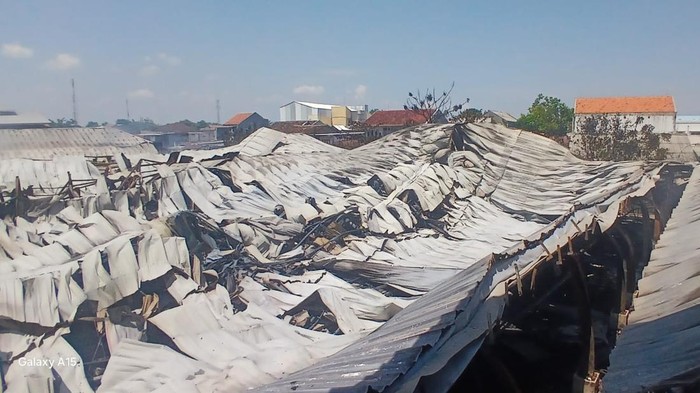 Pasar Gubug Grobogan pasca kebakaran Selasa (5/11/2024).