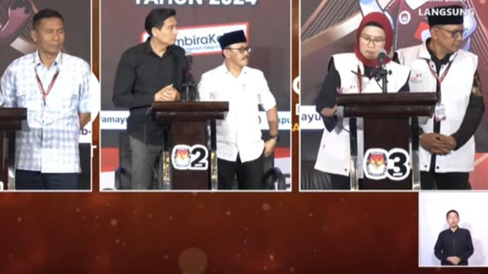 Pelaksanaan debat Pilakada Indramayu 2024