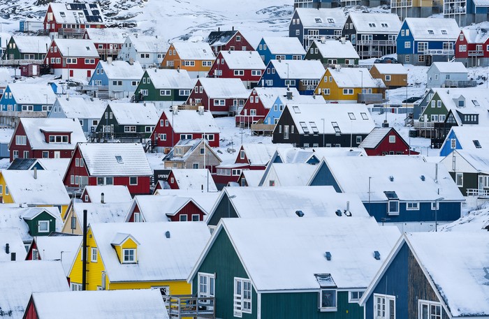 Perumahan di Kota Nuuk, Greenland