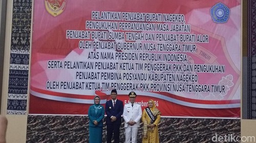Pelantikan Pj Bupati Nagekeo, Selasa (5/11/2024). (Simon Selly/detikBali)