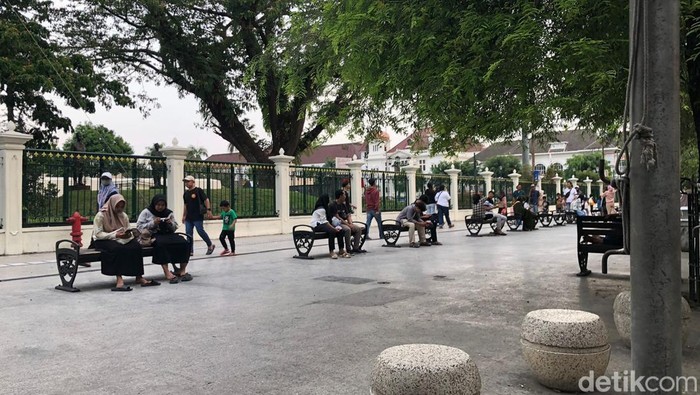 Potret kawasan Nol KM Jogja, Selasa (5/11) sore.