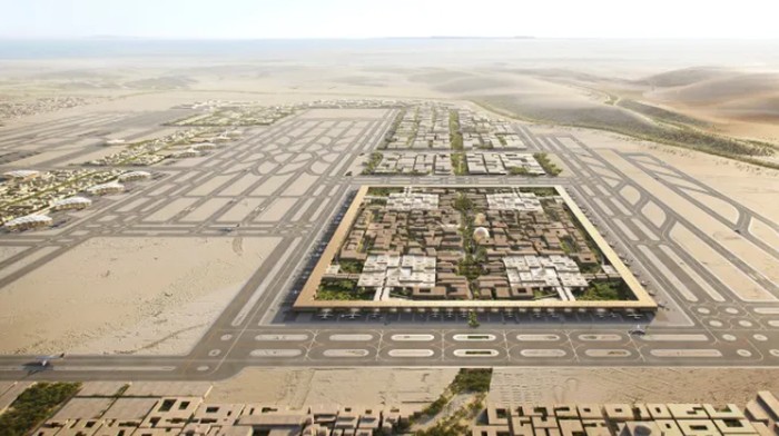 Rancangan Bandara King Salman yang diprediksi menjadi bandara terbesar di dunia.