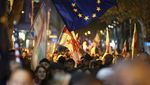 Ribuan Demonstran di Georgia Gelar Aksi Protes Kecurangan Pemilihan Parlemen