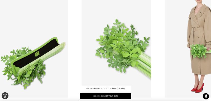 Tas Seledri Moschino