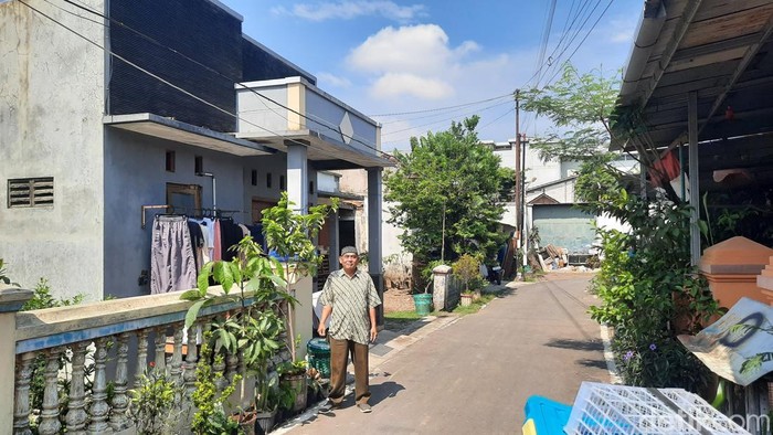 Penampakan rumah tukang ojek yang ditangkap Densus 88 di Gribig, Kudus, Selasa (5/11/2024).