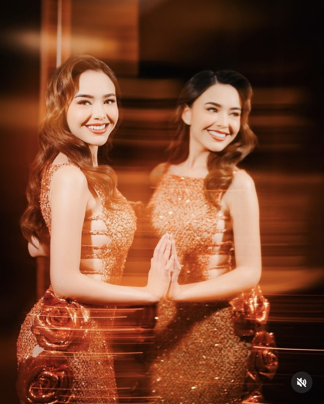 Untuk rambutnya Amanda mempercayakan hair stylist Jooe Yunedi. Terlihat rambut panjangnya itu ditata dengan gaya klasik bergelombang. Foto: Instagram/@snap.nuel