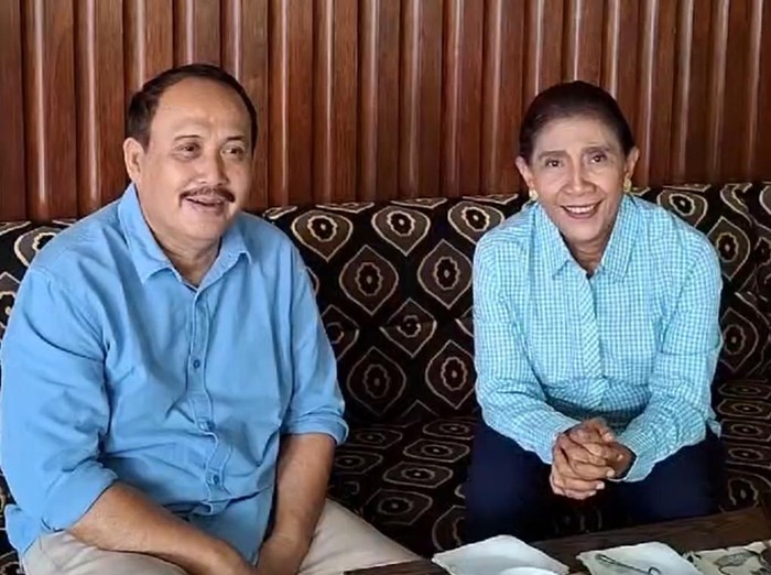 Cagub Jabar Jeje Wiradinata saat bertemu dengan Susi Pudjiastuti