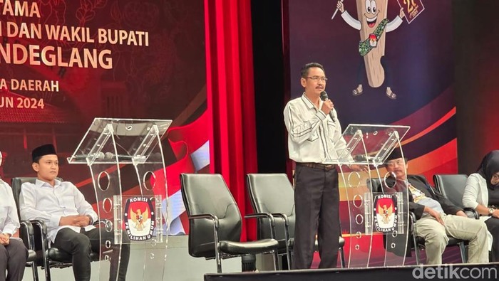 Calon Bupati Pandeglang Uday Suhada. (Aris Rivaldo/detikcom).