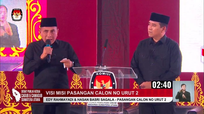 Debat kedua Pilgub Sumut