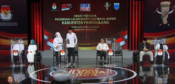 Debat perdana Pilkada Pandeglang (dok. YouTube KPU Pandeglang)