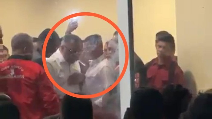 Dua cagub Sulteng, Ahmad Ali dan Rusdi Mastura terlibat cekcok menjelang debat Pilgub Sulteng.