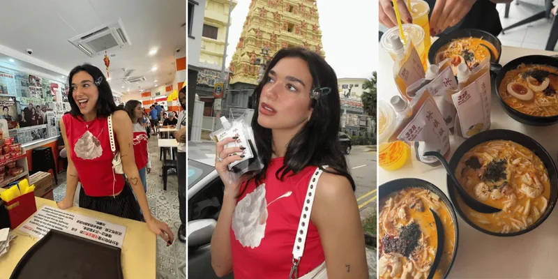 Dua Lipa Cicip Laksa Sebelum Gelar Konser di Singapura