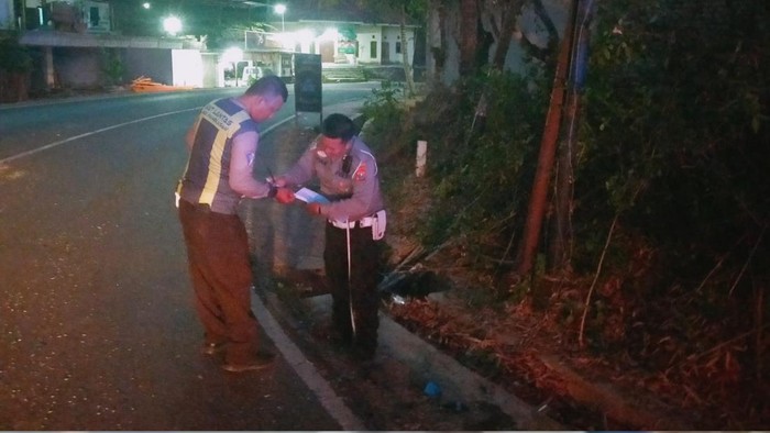 Lokasi TKP kecelakaan di Pamekasan yang tewaskan siswa SMP