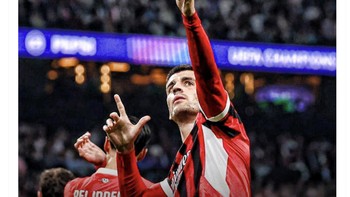 Fabrizio Romano menyebut ini adalah pertunjukan AC Milan di Santiago Bernabeu. Foto: X.com