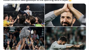 Perpisahan yang indah buat Ruben Amorim. Foto: X.com