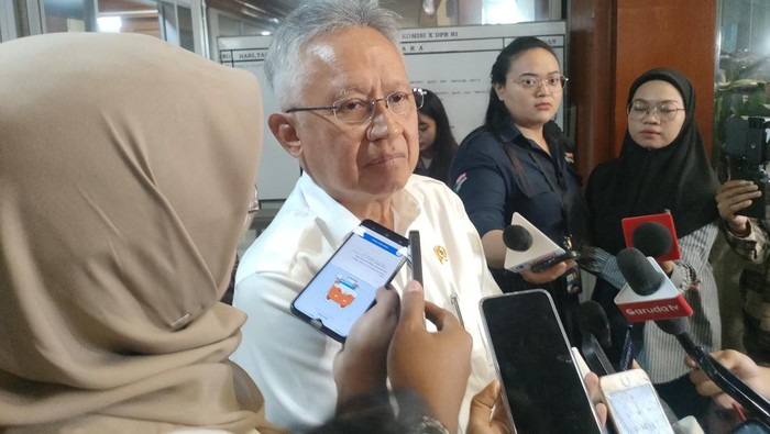 Menteri Pendidikan Tinggi, Sains, dan Teknologi (Mendikti Saintek) Satryo Soemantri Brodjonegoro (Dwi/detikcom)