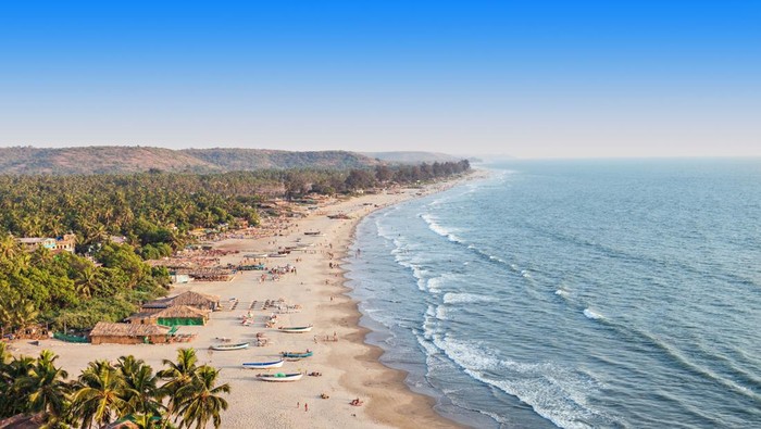 Pantai Arambol, negara bagian Goa, India