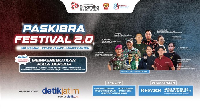 Paskibra Festival Universitas Dinamika Surabaya