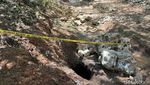 Penampakan Lubang Misterius di Sungai Kaliasat Blitar
