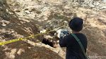 Penampakan Lubang Misterius di Sungai Kaliasat Blitar