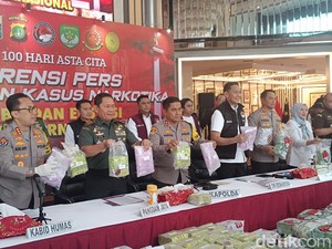 Polda Metro Gagalkan Peredaran Narkoba Rp 418 M Jaringan Internasional