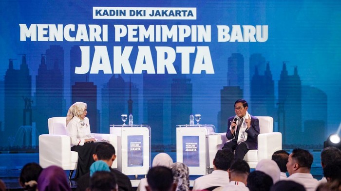 Pramono Anung Paparkan Program Sarapan Bergizi Gratis di Jakarta Pramono menjadi pembicara dalam acara KADIN DKI Jakarta Mencari Pemimpin Baru di DKJ di Menara Bank Mega, Jakarta, Rabu (6/11/2024).