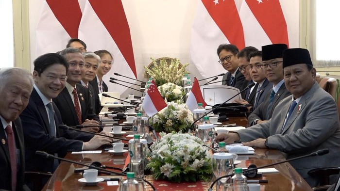 Presiden Prabowo bertemu dengan Perdana Menteri (PM) Singapura Lawrence Wong