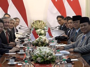 Prabowo-PM Wong Sepakat Serukan Hentikan Kekerasan Israel hingga Myanmar